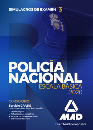 POLICÍA NACIONAL ESCALA BÁSICA SIMULACROS EXAMEN 3