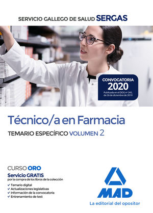 TEMARIO ESPECÍFICO 2 TÉCNICO FARMACIA SERGAS