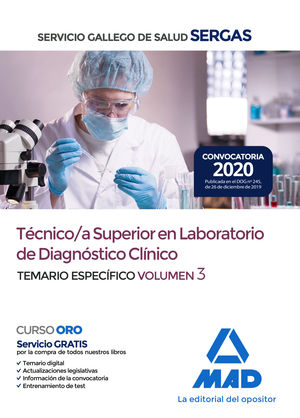 TEMARIO 3 TECNICO SUPERIOR DIAGNOSTICO CLINICI SERGAS