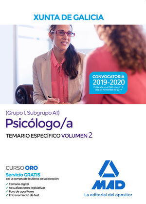 TEMARIO ESPECIFICO 2 PSICOLOGO/A XUNTA  (2019 / 2020)