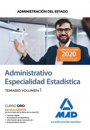 TEMARIO VOL.2. ADMINISTRATIVO DE LA ADMINISTRACIÓN DEL ESTADO, ESPEC. ESTADÍSTICA
