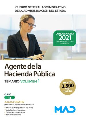 AGENTES HACIENDA PÚBLICA, TEMARIO 1 2021
