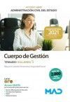 TEMARIO VOL 5 CUERPO DE GESTION ADMINISTRACION CIVIL DEL ESTADO BLOQUE IV GESTIO
