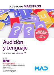 AUDICIÓN Y LENGUAJE. TEMARIO. VOL 2