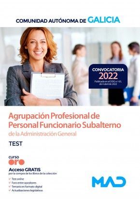 TEST COMUN Y ESPECIFICO SUBALTERNOS XUNTA 2022