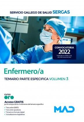 TEMARIO III PARTE ESPECIFICA ENFERMERO SERGAS 2022