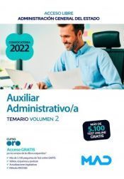 TEMARIO 2, AUXILIAR ADMINISTRATIVO ESTADO 2022