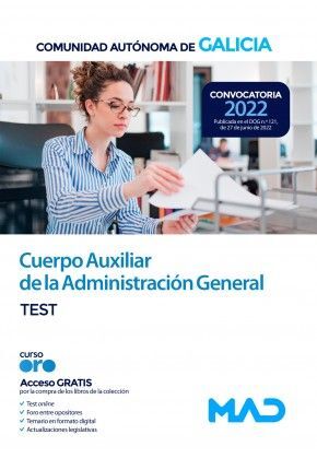 TEST CUERPO AUXILIAR DE LA ADMINISTRACIÓN GENERAL COMUNIDAD GALICIA