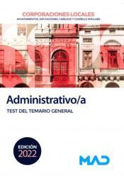 TEST ADMINISTRATIVO/A DE CORPORACIONES LOCALES.