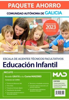 PAQUETE AHORRO EDUCACIÓN INFANTIL (ESCALA AGENTES TÉCNICOS FACULTATIVOS) GALICIA