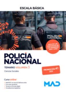 TEMARIO VOL 3 POLICÍA NACIONAL ESCALA BÁSICA 2024 PROM 41