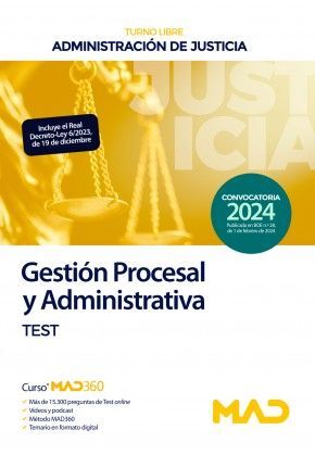 TEST GESTIÓN PROCESAL Y ADMINISTRATIVA 2024