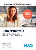 TEST DEL TEMARIO GENERAL ADMINISTRATIVO SEGURIDAD SOCIAL