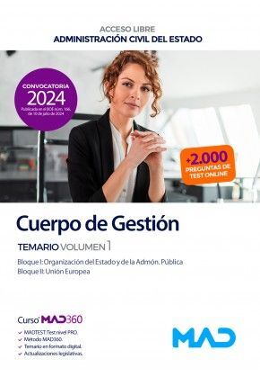 TEMARIO 1 CUERPO DE GESTIÓN ADMINISTRACIÓN CIVIL
