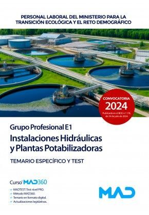 TEMARIO ESPECÍFICO Y TEST INSTALACIONES HIDRÁULICAS Y PLANTA POTABILIZADORAS