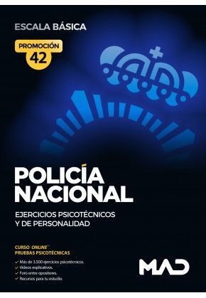 POLICÍA NACIONAL EJERCICIOS PSICOTECNICOS Y DE PERSONALIDAD ESCALA BASICA