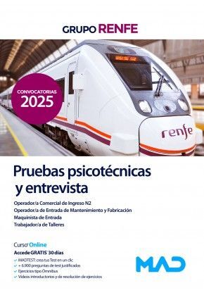 PRUEBAS PSICOTÉCNICAS Y ENTREVISTA GRUPO RENFE