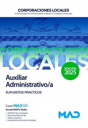 SUPUESTOS PRÁCTICOS AUXILIAR ADMINISTRATIVO/A CORPORACIONES LOCALES