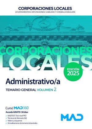 TEMARIO VOL. 1 CORPORACIONES LOCALES