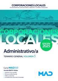 TEMARIO VOL. 3 ADMINSITRATIVO CORPORACIONES LOCALES