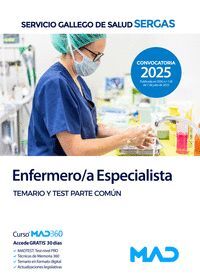 TEMARIO COMUN Y TEST EFERMERO ESPCIALISTA SERGAS 2025