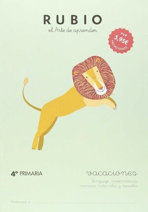 VACACIONES RUBIO 4º PRIMARIA