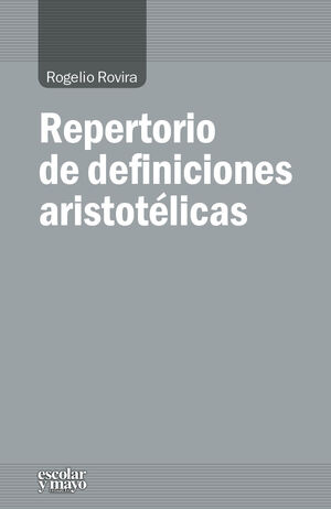 REPERTORIO DE DEFINICIONES ARISTOTELICAS