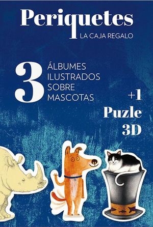 PERIQUETES LA CAJA REGALO 3 ALBUMES ILUSTRADOS SOBRE MASCOTAS + 1 PUZZLE