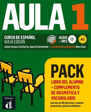 AULA 1.PACK ALUMNO + COMPLEMENTO GRAMATICA Y VOCABULARIO.CURSO ESPAÑOL