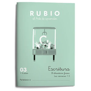 ESCRITURA RUBIO 03, +4 AÑOS. EL ABECEDARIO ; FRASES
