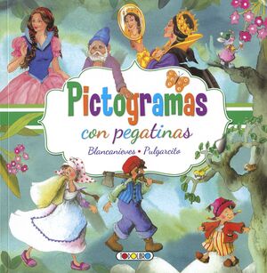 PICTOGRAMAS CON PEGATINAS - BLANCANIEVES / PULGARCITO