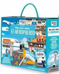 AEROPUERTO LIBRO + PUZLE OVALADO 205 PIEZAS