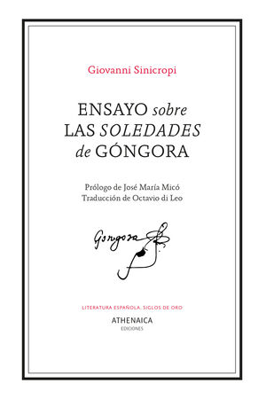 ENSAYO SOBRE LAS SOLEDADES DE GÓNGORA