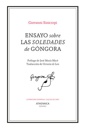 ENSAYO SOBRE LAS SOLEDADES DE GÓNGORA