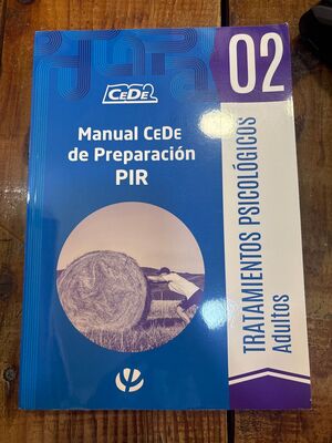 02. MANUAL CEDE DE PREPARACIÓN PIR. TRATAMIENTOS PSICOLÓGICOS. ADULTOS