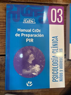 03.MANUAL CEDE DE PREPARACIÓN PIR. TRATAMIENTOS PSICOLÓGICOS. NIÑOS Y ADOLESCENT