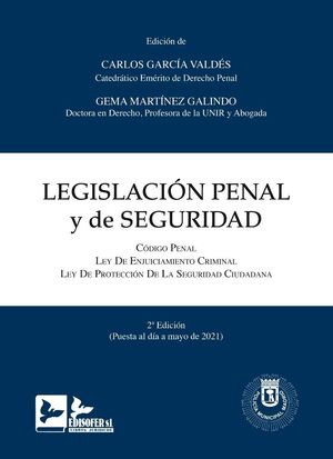 LEGISLACION PENAL Y DE SEGURIDAD 2021