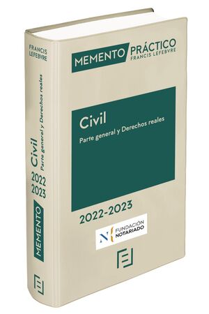 MEMENTO CIVIL. PARTE GENERAL Y DERECHOS REALES 2022-2023