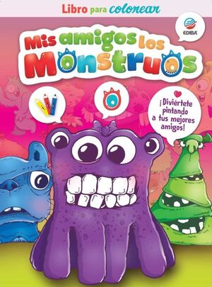 MIS AMIGOS LOS MONSTRUOS 2. LIBRO PARA COLOREAR + LÁPICES