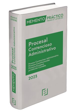 MEMENTO PROCESAL CONTENCIOSO-ADMINISTRATIVO 2023