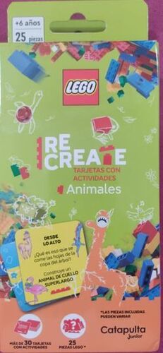 LEGO RECREATE ANIMALES CONSTRUCCIÓN TARJETAS CON A