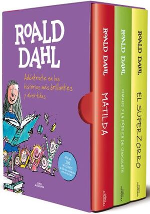 ESTUCHE ROAL DAHL (MATILDA, CHARLIE Y LA FABRICA DE CHOCOLATE, EL SUPERZORRO)