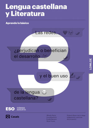 APRENDE LO BÁSICO. LENGUA CASTELLANA Y LITERATURA 3 ESO. LOMLOE