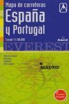 MAPA DE CARRETERAS DE ESPAÑA Y PORTUGAL 2012  1:1.100.000