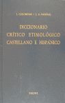 DICCIONARIO CRÍTICO ETIMOLÓGICO CASTELLANO E HISPÁNICO 3 (G-MA)