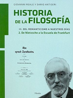 HISTORIA DE LA FILOSOFÍA III. DEL ROMANTICISMO A NUESTROS DÍAS