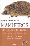 GUIA DE CAMPO DE LOS MAMÍFEROS DE ESPAÑA Y EUROPA