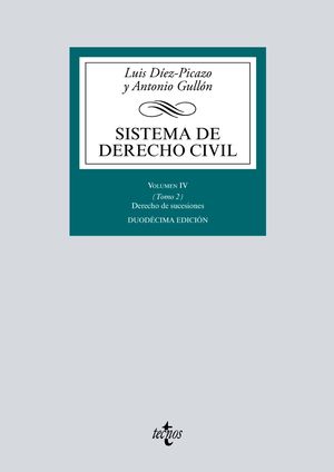 SISTEMA DE DERECHO CIVIL. VOLUMEN IV (TOMO 2)