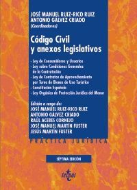 CÓDIGO CIVIL Y ANEXOS LEGISLATIVOS.7ª EDIC. (2019)