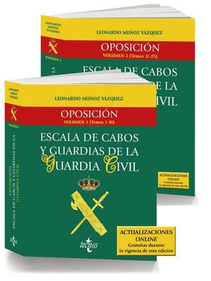 (PACK) OPOSICION ESCALA DE CABOS Y GUARDIAS DE LA GUARDIA CIVIL